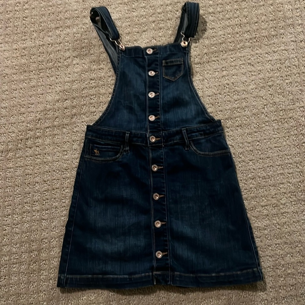 Abercrombie Kids Denim Mini Skirt Overalls.